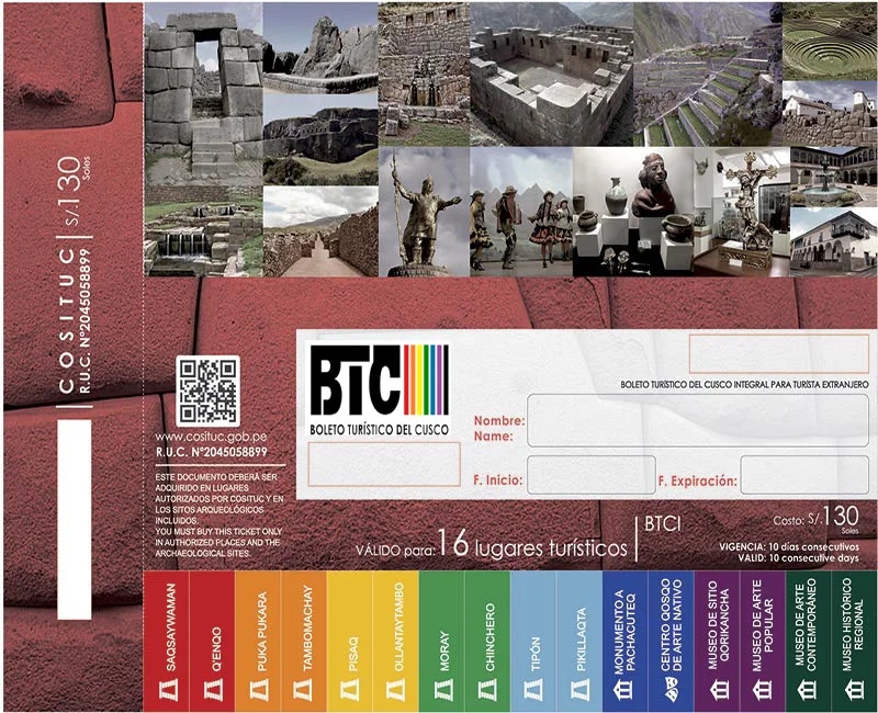 Tourist Ticket in Cusco
