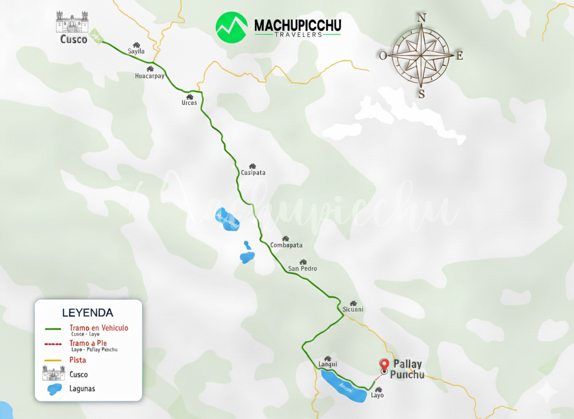 Pallay Punchu Cusco - Map