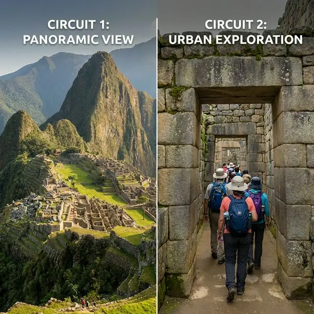 Comparativa de turistas entre Circuito 1 y Circuito 2