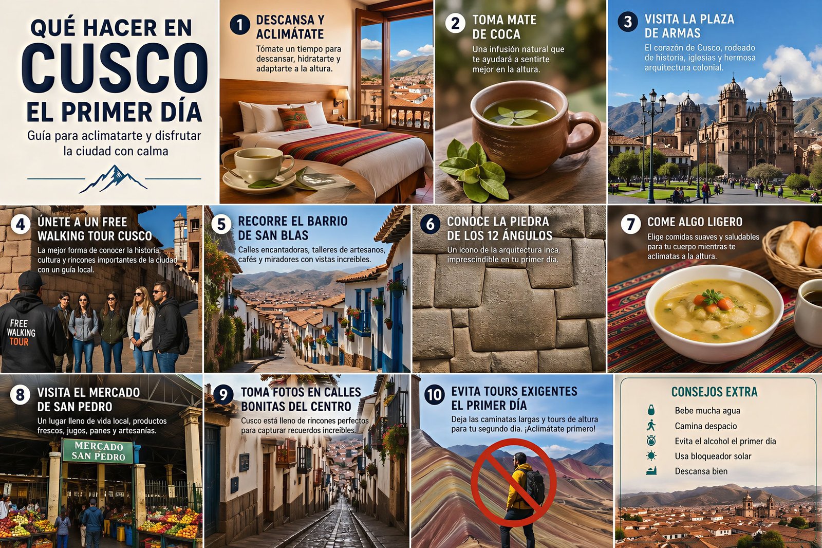 Que hacer en Cusco el primer día: guía para aclimatarte y disfrutar la ciudad con calma