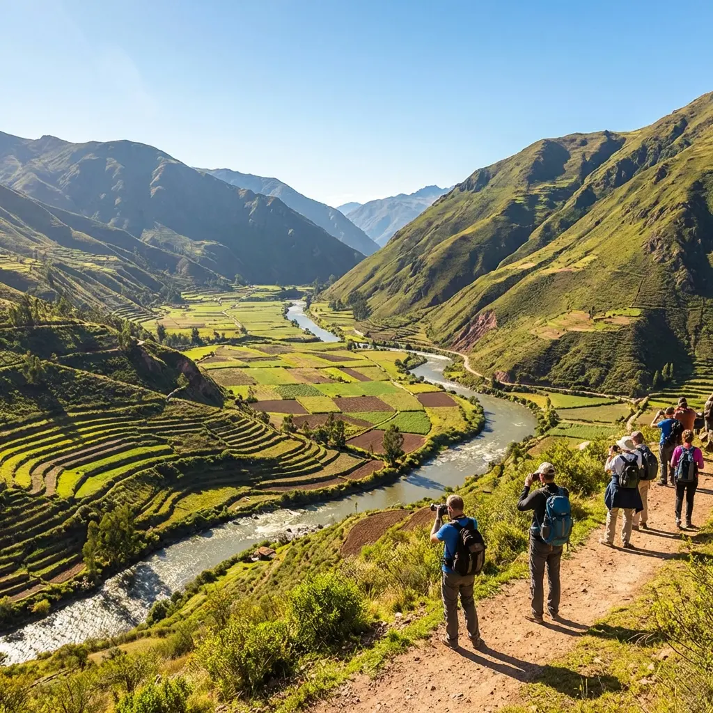 Paisaje andino en el Tour Valle Sagrado de los Incas